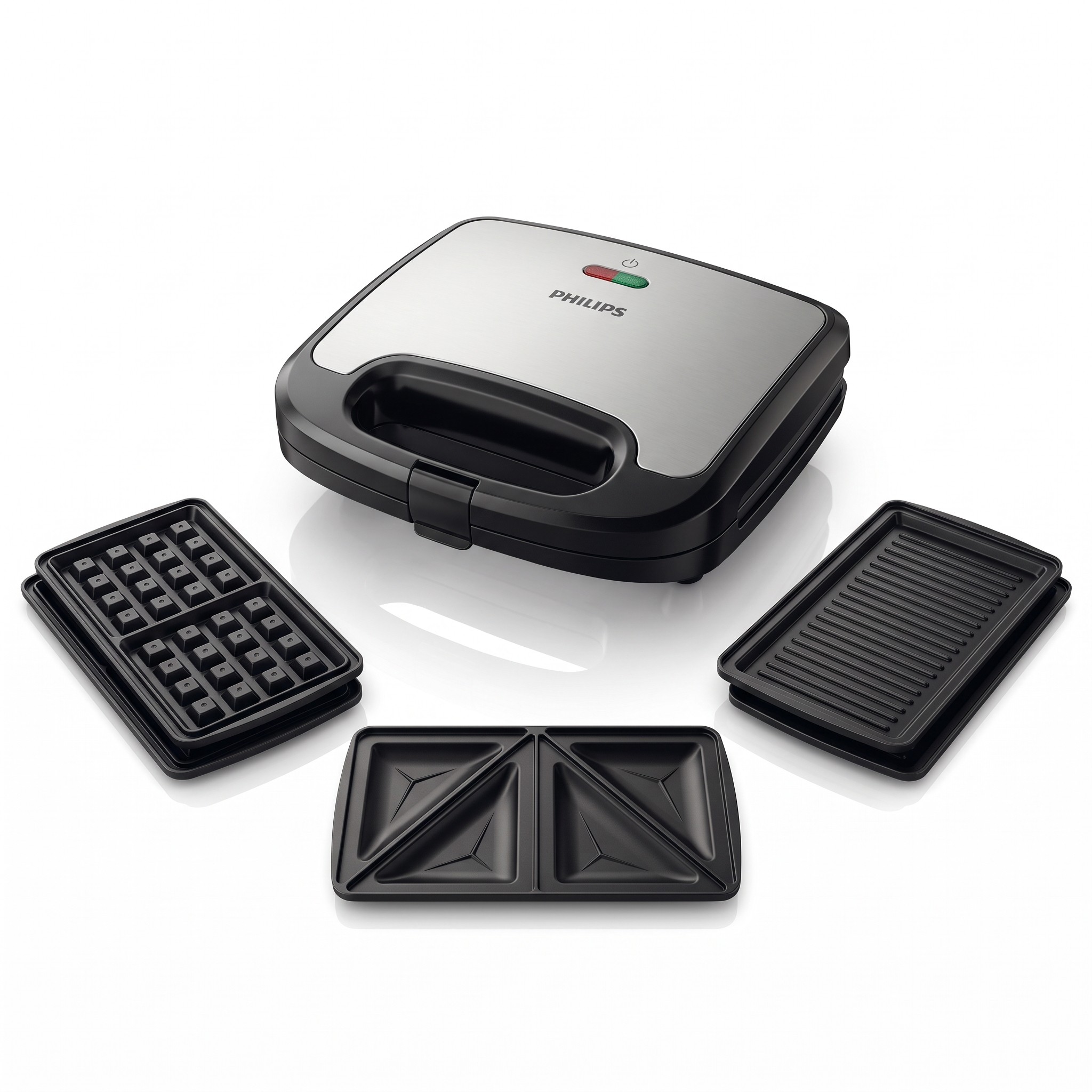 Philips řada 5000 HD2350/80 – sendvičovač 3v1 s vyměnitelnými deskami, 750 W – rozbalené