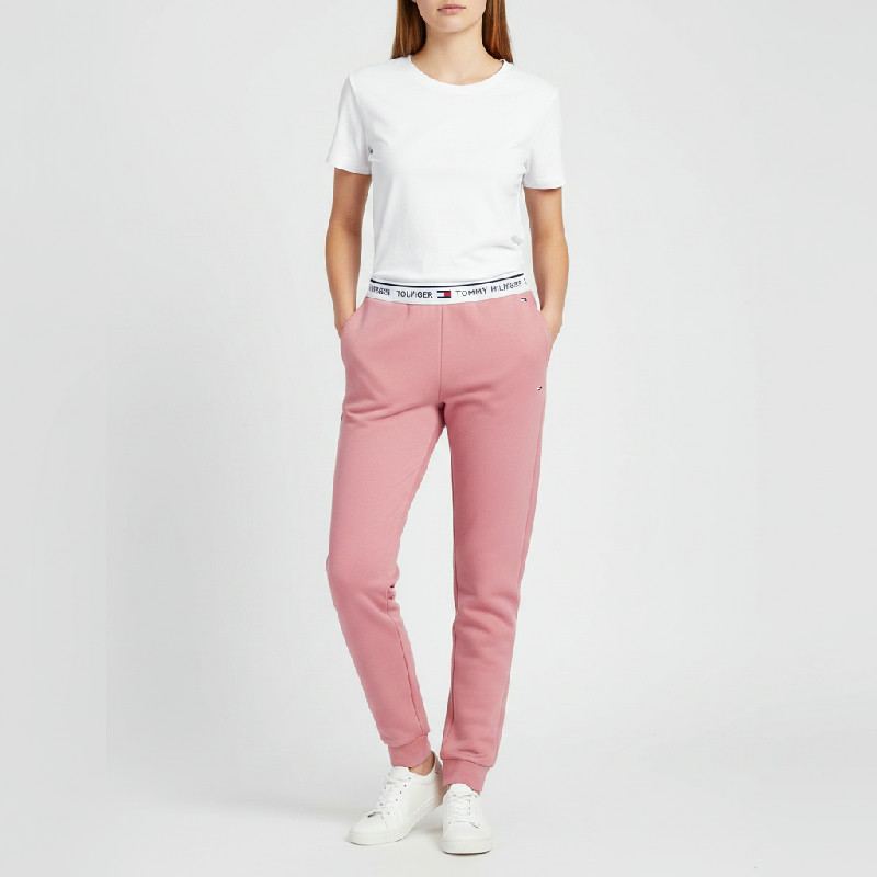 Tommy Hilfiger teplákové kalhoty UW0UW02274 růžová Relaxed fit, vel. M