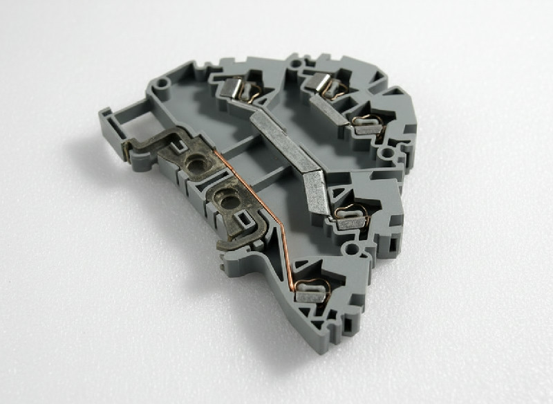 Svorka dvoupatrová, bezšroubová, 2,5 mm² šedá, Schrack ik660002