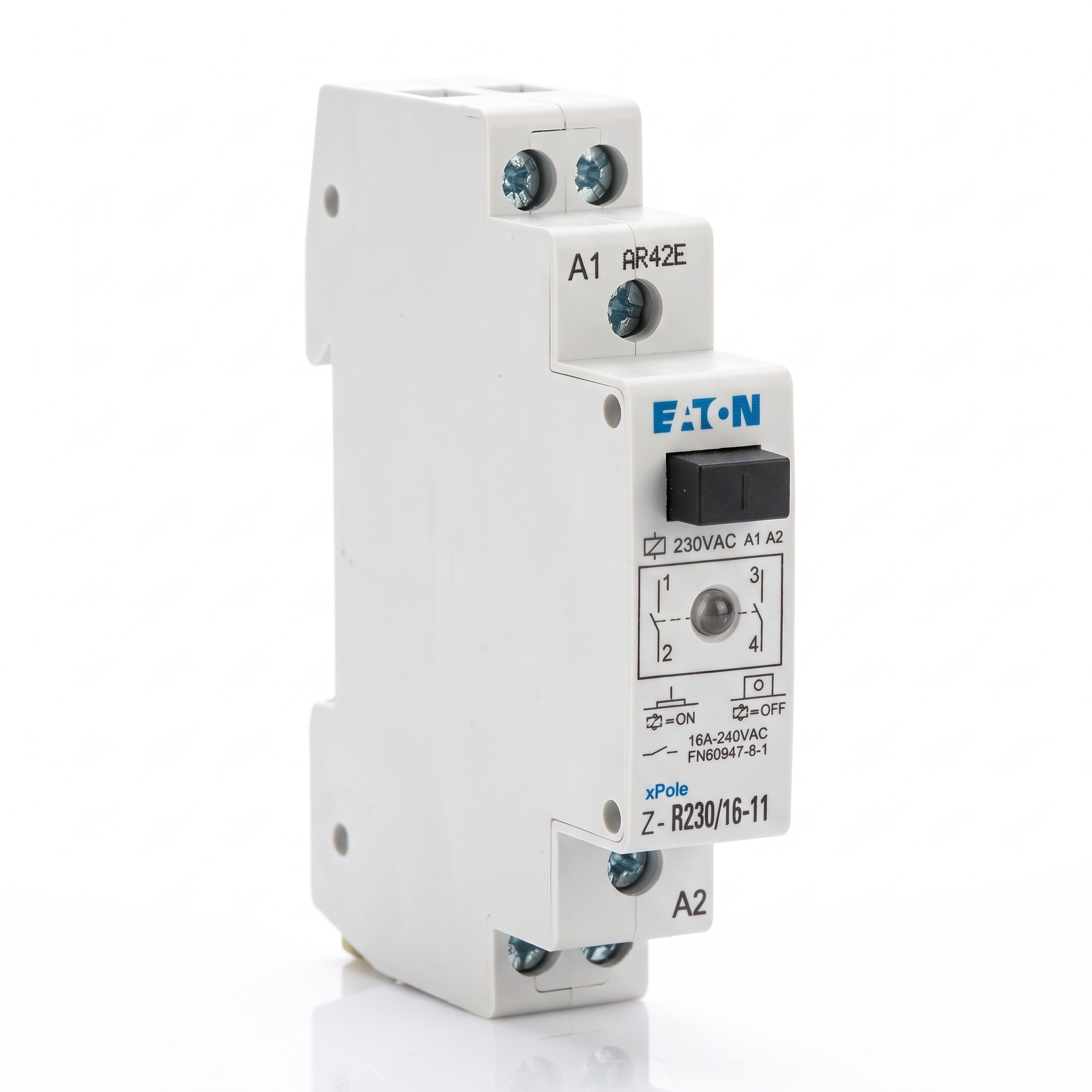 Eaton – Instalační relé Z-R230/16-11, 16 A, 1 zapínací + 1 rozpínací, 230 V AC