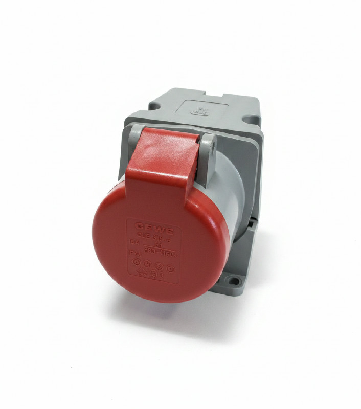 Zásuvka / spojka nástěnná 4P 16A /400V 4kolík samice CEWE CUE 316-6 