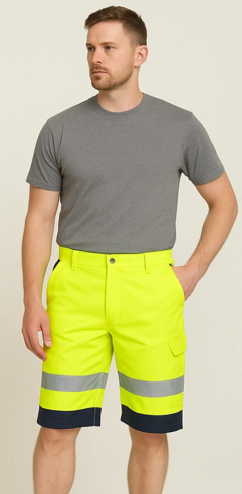 Kraťasy Portwest E043 Hi-vis reflexní - Žlutá, vel. XXL