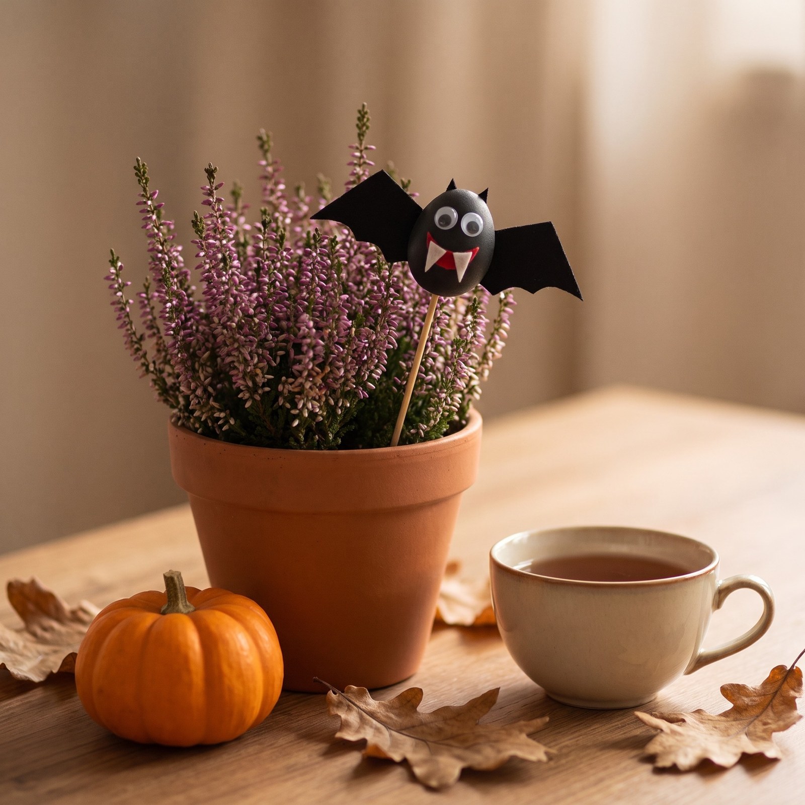 Zápich netopýr malý 5 cm – halloweenská dekorace na špejli, 1 ks