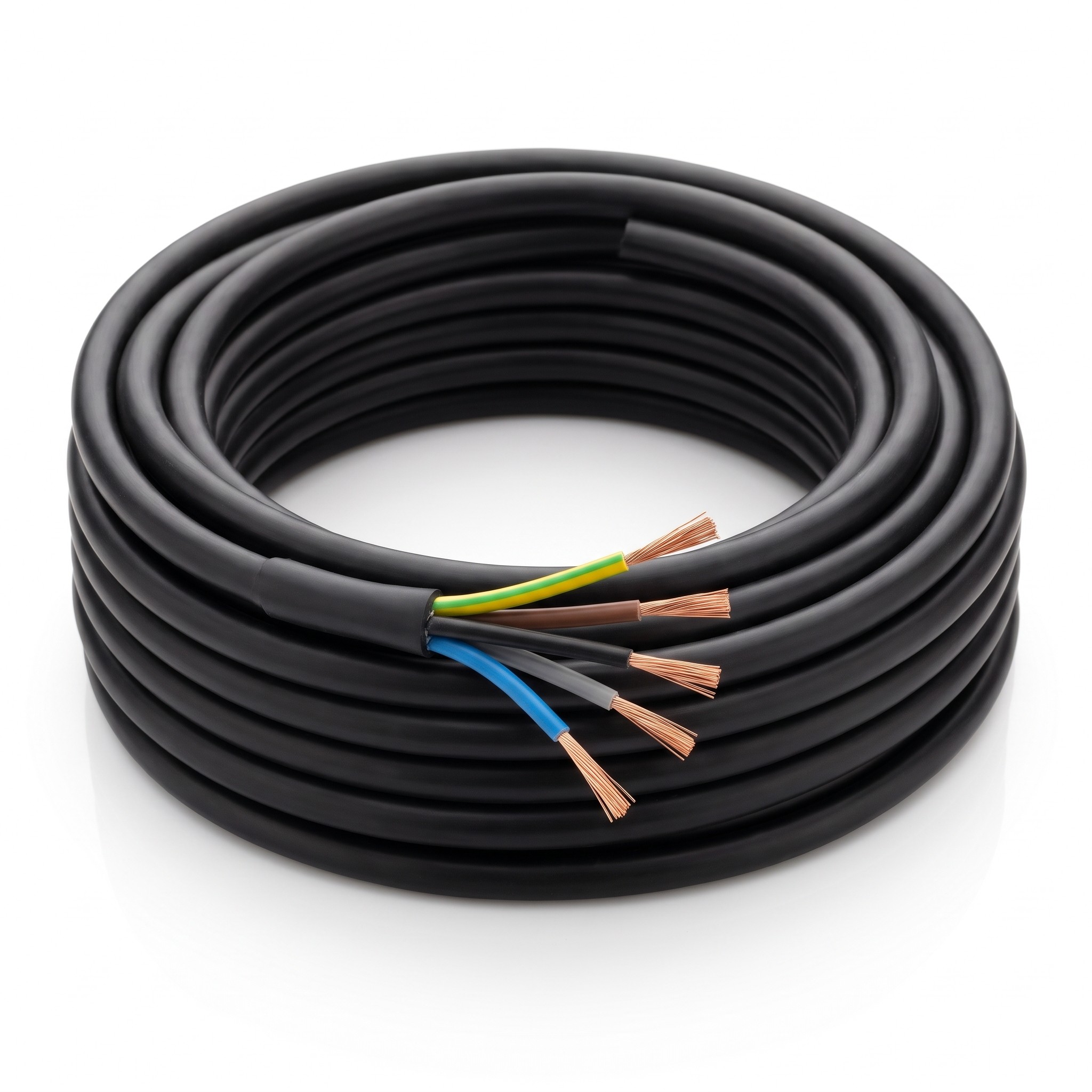 Kabel H07RN-F 5G10 – pryžový ohebný, 5 × 10 mm², 450/750 V, metráž