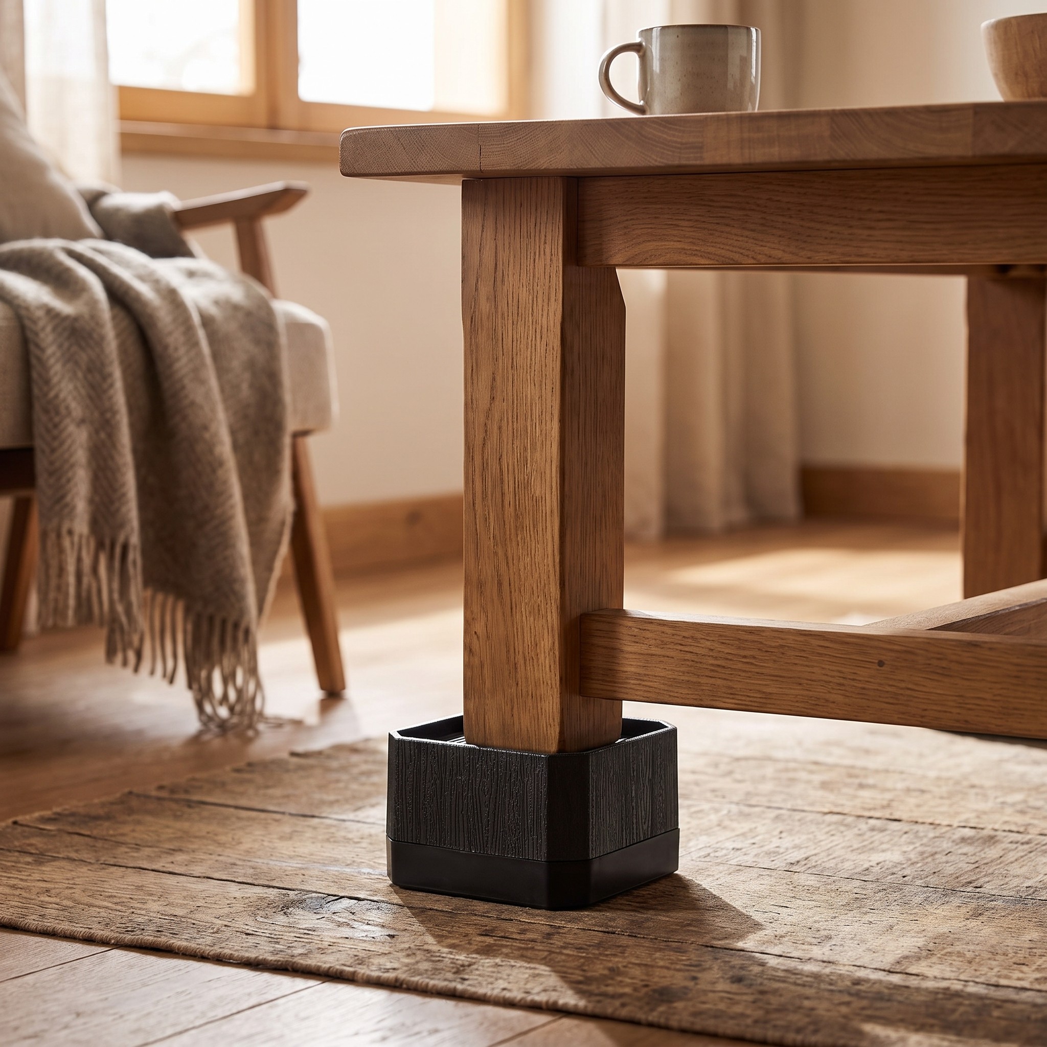 Uping podložky pod nábytek 4 ks – zvýšení postele a stolu o 4, 8 nebo 11,3 cm
