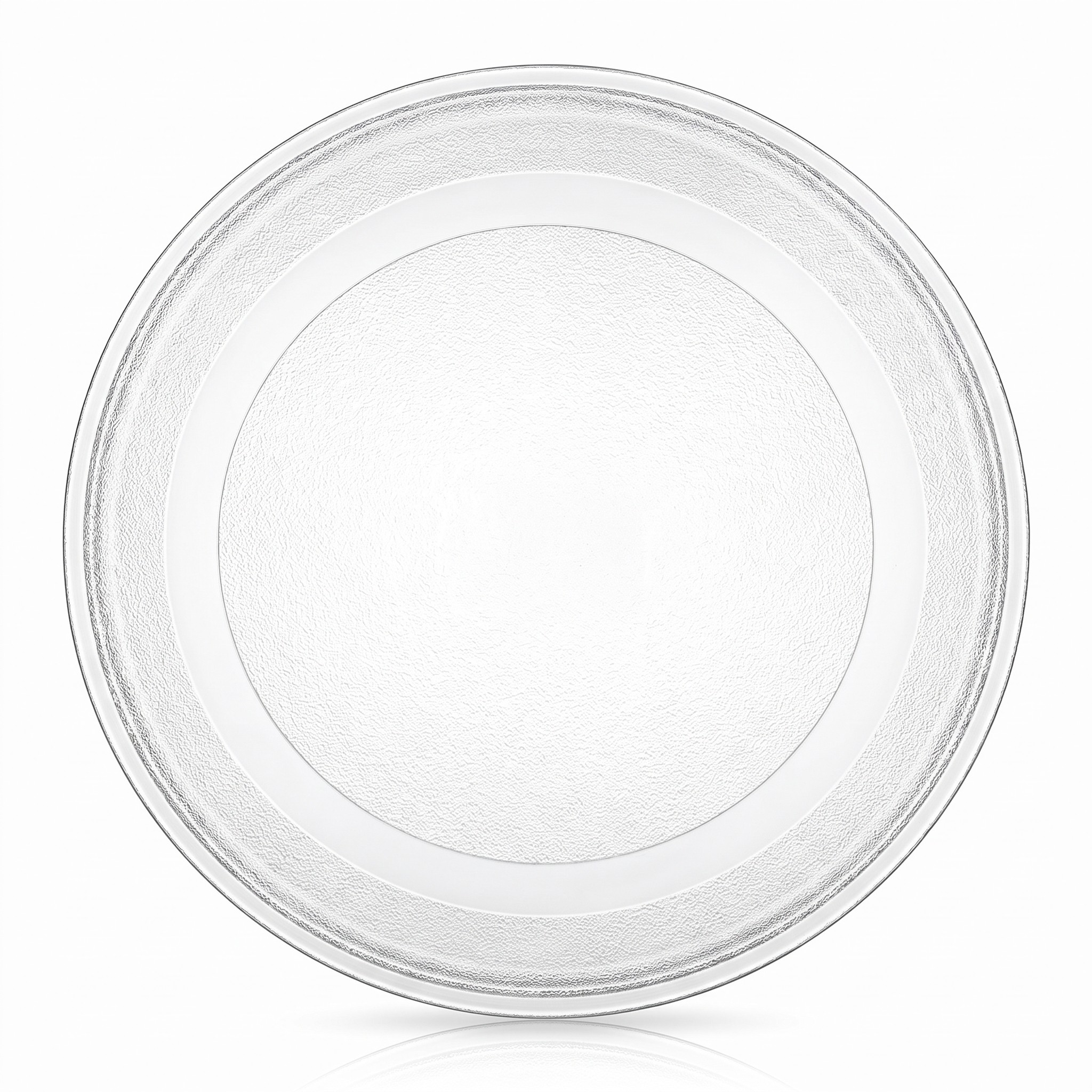 DL SERVICE N719 – univerzální skleněný otočný talíř do mikrovlnné trouby, průměr 24,5 cm