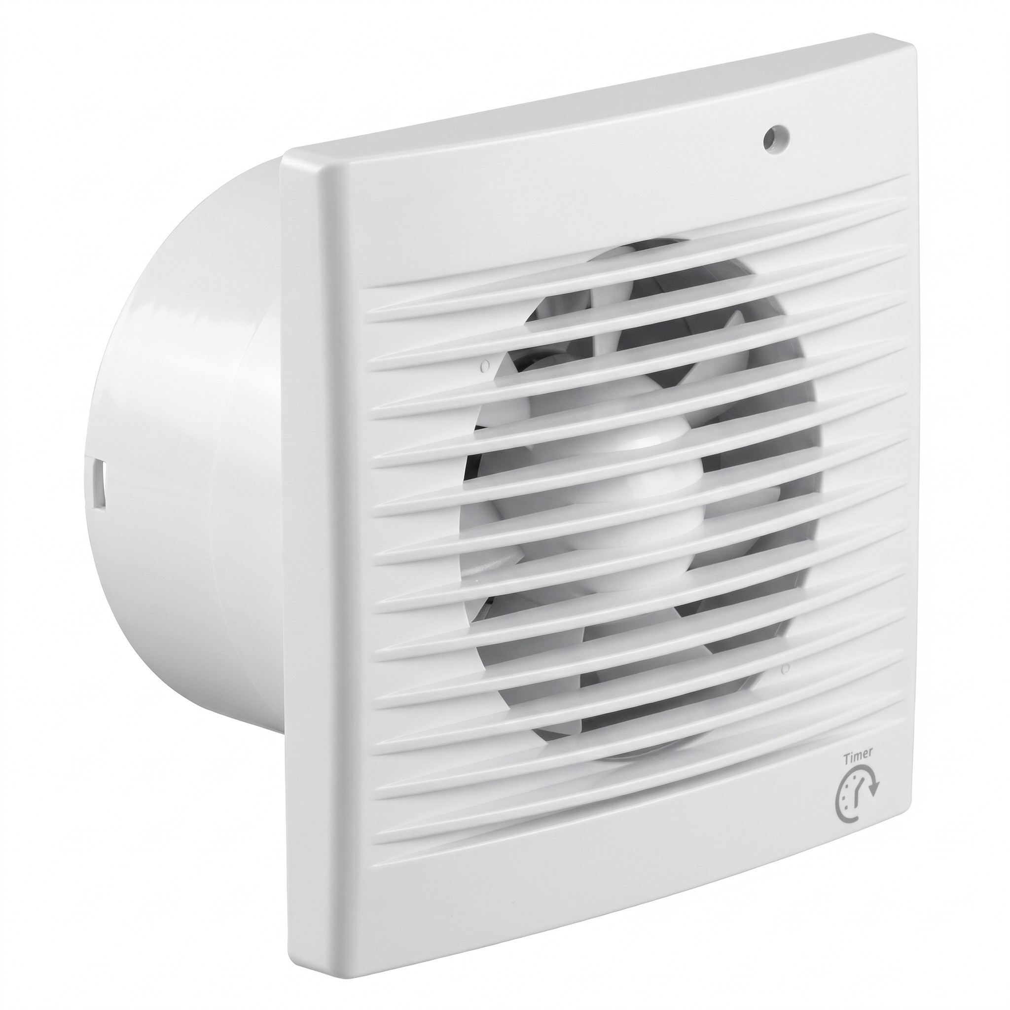 Minleer LFWW-09ET – koupelnový ventilátor s časovačem, průměr 100 mm