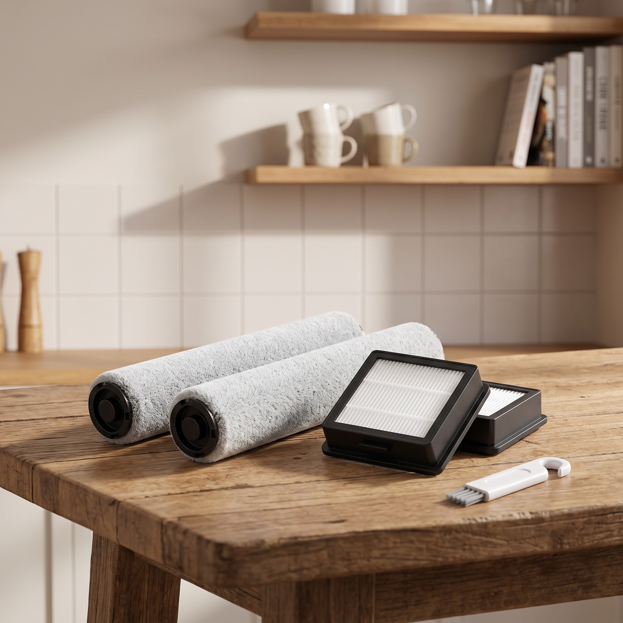 YUEYEE S5 – sada náhradních dílů pro Tineco Floor One S5, 2 válce + 2 filtry + kartáč