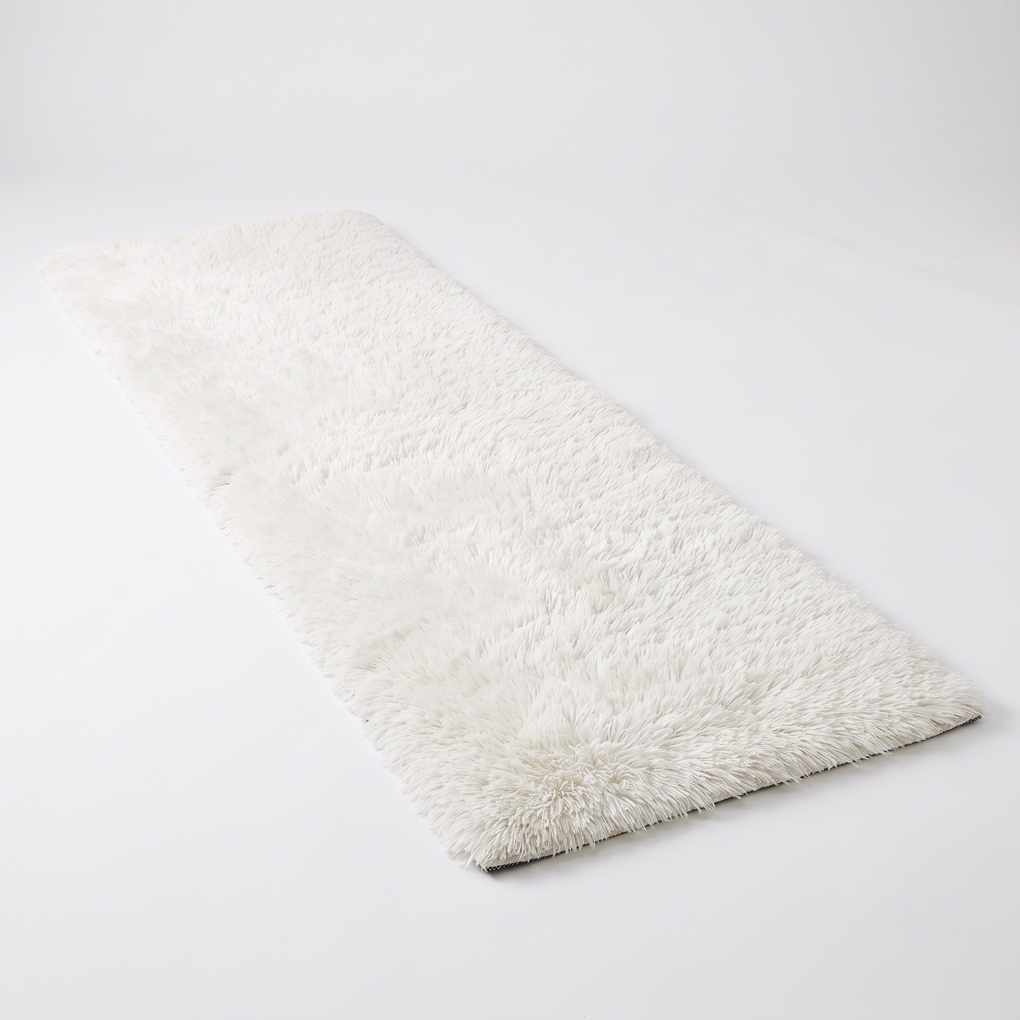 Sour Lemon – huňatý koberec běhoun 60 × 220 cm, krémový, protiskluzový