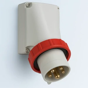 Přívodka nástěnná 63A 5P 400V IP67 6h Menneks 361