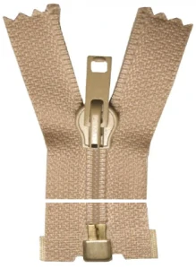 Spirálový zip, dělitelný - 65cm - béžový - WICO - BALENÍ 10 ks