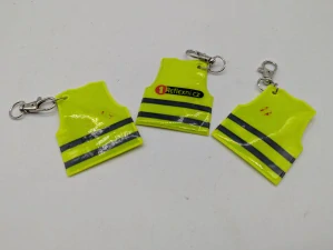 Přívěsek na klíče, reflexní vesta - s potiskem
