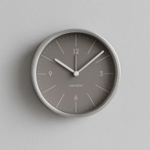 Designový budík KA5670GY Karlsson 10cm