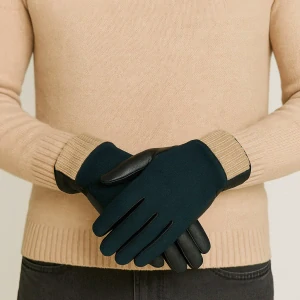 Scotch & Soda Pánské kožené rukavice s vlněnou podšívkou SAS169460