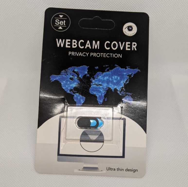 Krytka webkamery bezpečnostní – černá – 1 ks