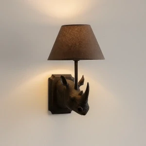 Walther & Co, nástěnná lampa Rhino, H 39x24x26 cm