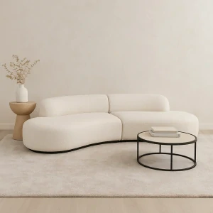 Eichholtz Sofa Björn S – designová krémová pohovka v moderním stylu - krémová barva