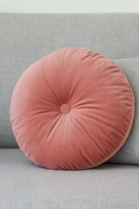 PT Living Růžový polštář se sametovým povrchem, 45 cm