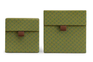 House Doctor Fan Set 2 úložných boxů, zelená