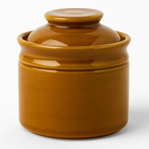 Nicolas Vahe Keramická dóza na sůl Barn, 10 cm, hnědá