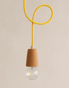 Galula Tvarovatelné závěsné stropní svítidlo Sininho, žlutý kabel