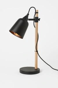 Stolní lampa Wood Like černá, 48,5x12x14 cm