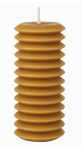 Layered svíčka, hnědá, výška 15 cm PT LIVING 