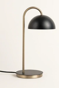 Stolní lampa Leitmotiv černá kovová Lumiel