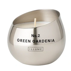 Svíčka vonná No. 2 Green Gardenia, 5 cm, stříbrná ILLUME Copenhagen