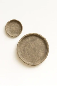 Mycene nástěnná dekorace z papier-mâché, hnědá, set 2 ks - BePureHome 