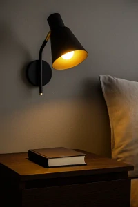 Opviq Lights Sivani, nástěnné svítidlo v černé a zlaté barvě,  15 cm