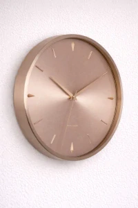 Karlsson Designové nástěnné hodiny 5896RG, průměr 30 cm