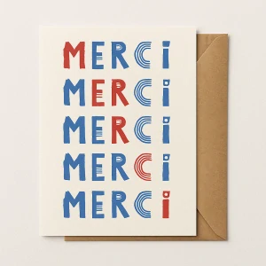 Paper Collective Merci Folded A5 Art Card