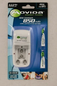 Movida Energy Moves Nabíječka NiMH pro AA/AAA/9V + 2× AAA 850 mAh