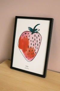 Plakát MADO Art Print Strawberry, 30 × 40 cm