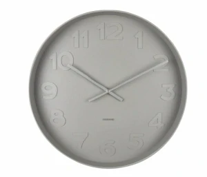 Karlsson Nástěnné hodiny Mr. Grey 51 cm, světle šedé