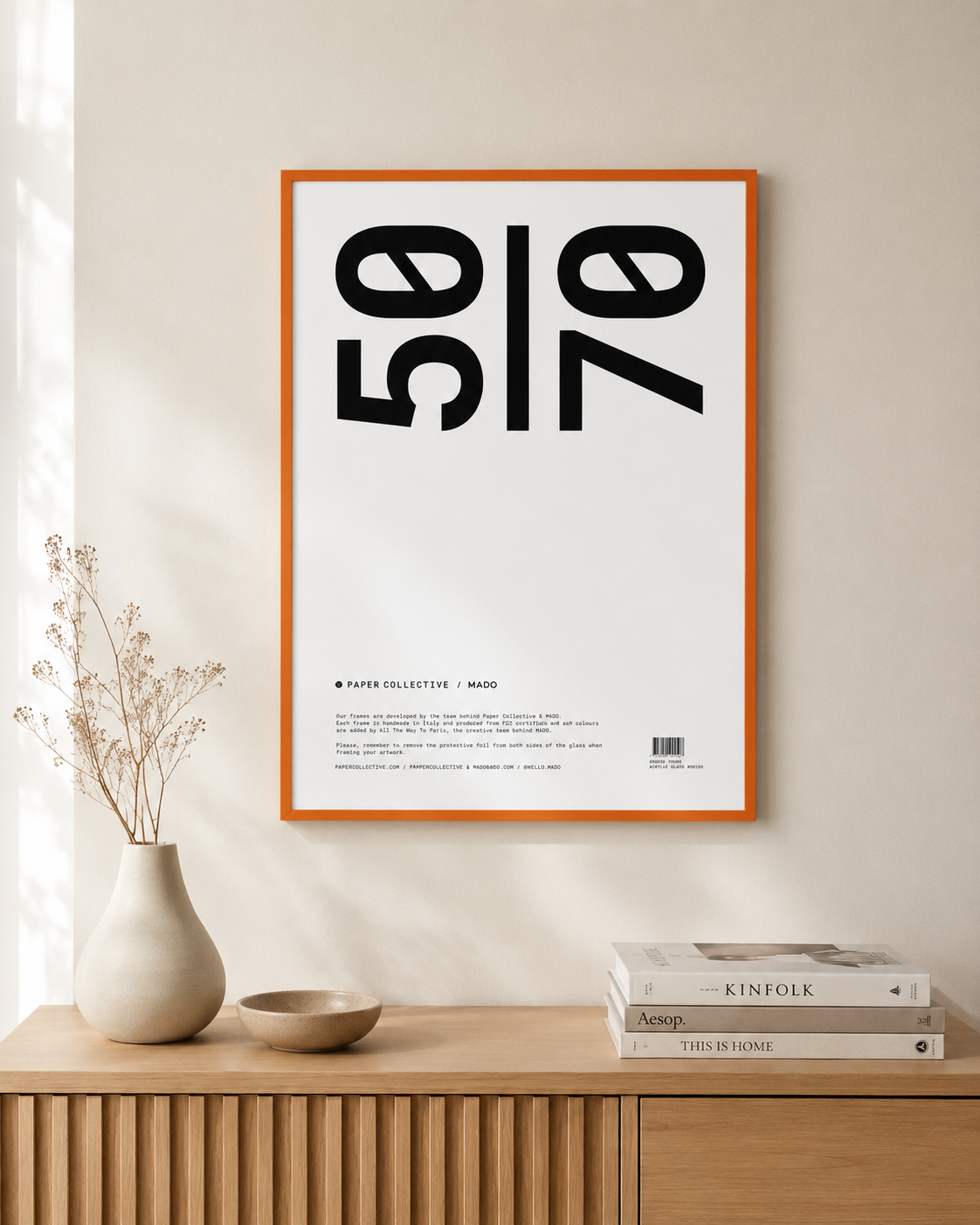 Oranžový rám | 50x70cm