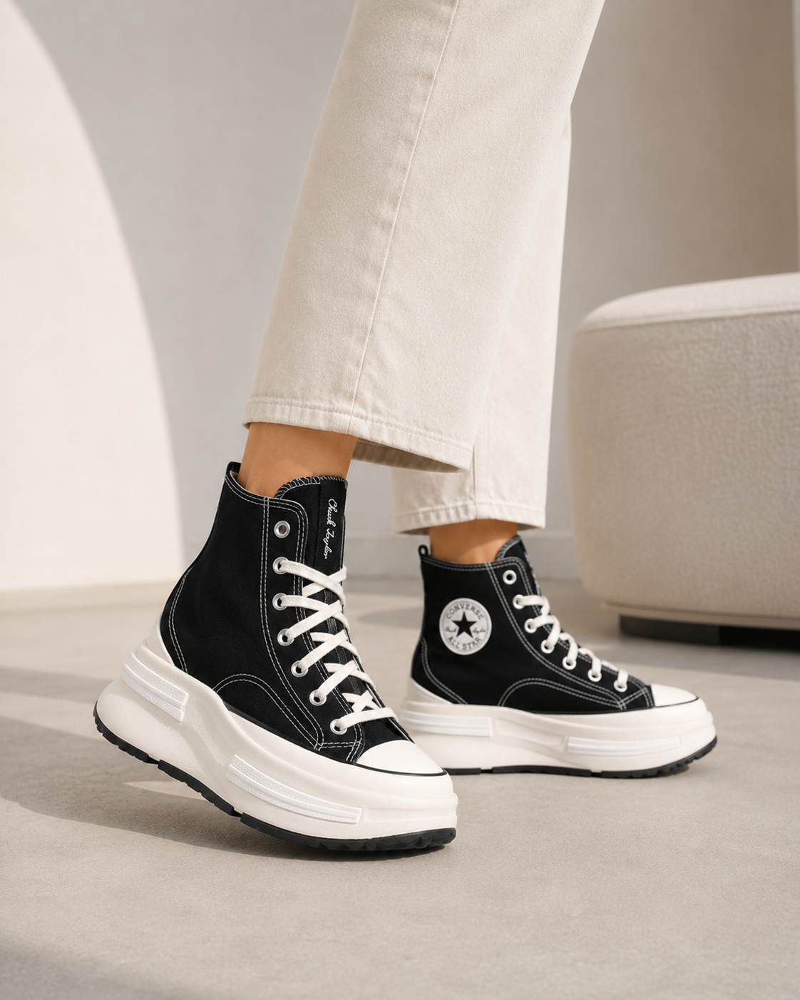 Converse Run Star Legacy CX Hi Black/Egret/White, vel. 41