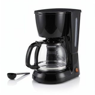 Filtrační kávovar CM1166AB-GS – 1,25 l skleněná konvice na 10 šálků, 1000 W, černý – použité