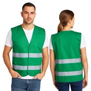 Vesta PORTWEST F474 IONA s reflexními pruhy, Zelená, vel. L/XL