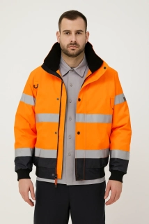 Zateplený reflexní bomber 3v1, PORTWEST HI-VIS BOMBER CONTRAST C465