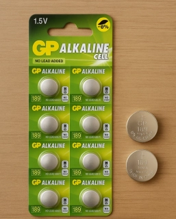 Alkalická knoflíková baterie GP 189F (LR54), 10 ks