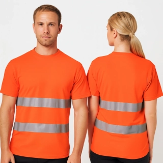 Funkční reflexní triko se síťovinou PORTWEST HI-VIS MESH C394, Oranžová, vel. 3XL