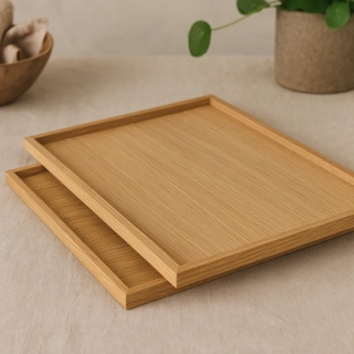 Hübsch – Sada dvou dřevěných podnosů Frame