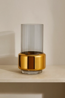 Pols Potten Smoked Gold Lobby Váza, vel. M