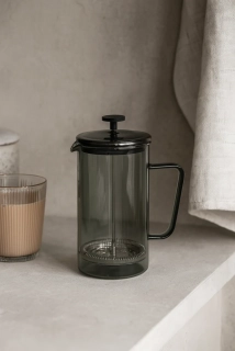 Bodum Konvice na čaj/kávu French Press Nuru Kouřová, 1 l, šedá