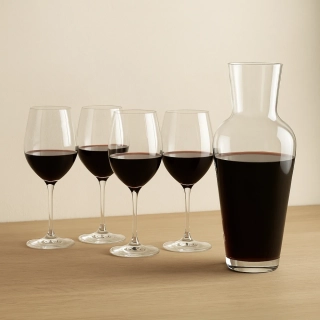 Riedel Veritas Cabernet/Merlot Set – 4 sklenice & Mosel karafa
