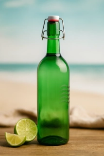 Lahev na pití s patentním uzávěrem Vlna, 750 ml