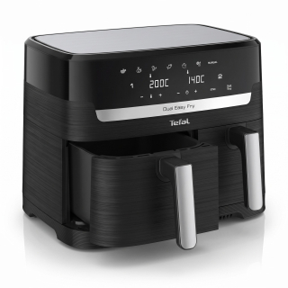 Tefal Dual Easy Fry EY9018 – horkovzdušná fritéza 8,3 l se 2 zásuvkami, 2700 W