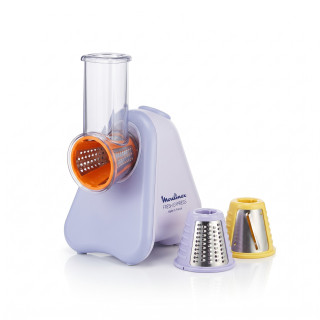 Moulinex Fresh Express DK8546E0 – elektrické struhadlo a kráječ zeleniny 4v1, fialové – nekompletní